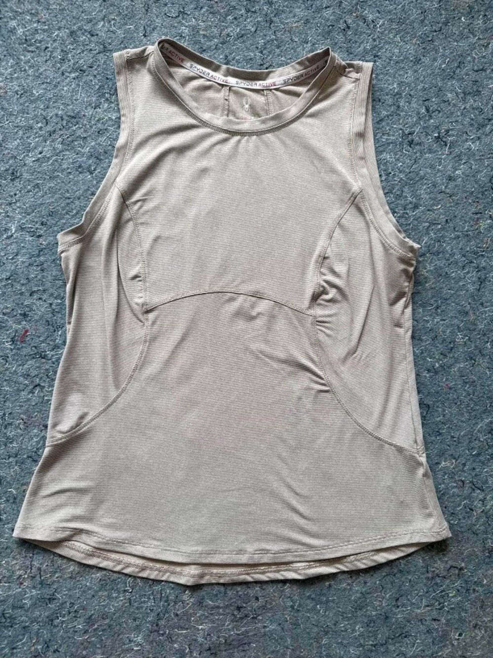 Spyder Active Women’s Sleeveless Athletic Tank Top Medium Taupe